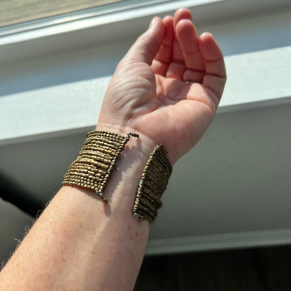 Elegant Gold Beaded Bracelet‎